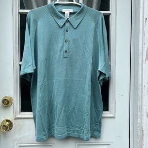 NWT Anthology 100% Silk Shirt Polo/Golf. Men’s size XXL